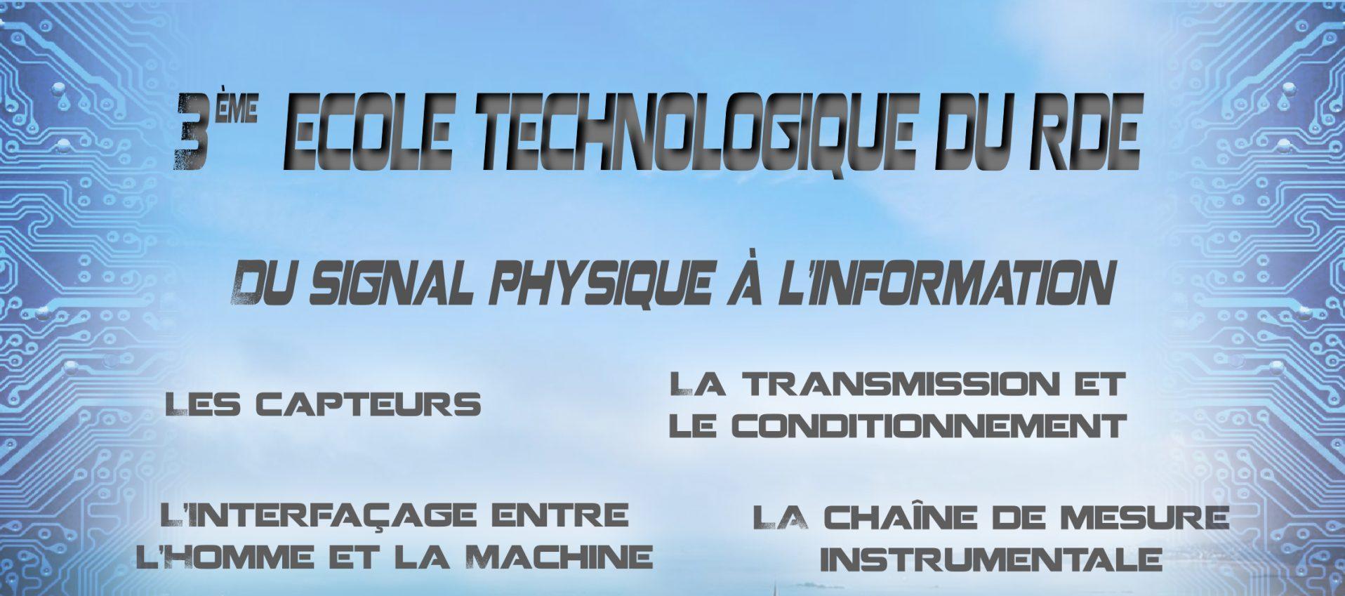 VIsuel Slide 3è École Technologique des Électroniciens du CNRS – 22 au 26 novembre 2021