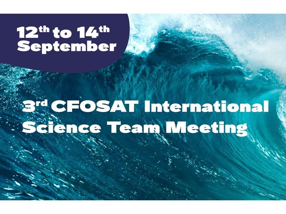 CFOSAT 3rd International Science Team Meeting  – Du 12 au 14 Septembre 2022