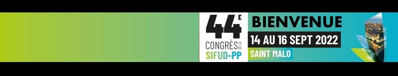 VIsuel Slide 44è Congrès de la SIFUD-PP  – Du 14 au 16 Septembre 2022