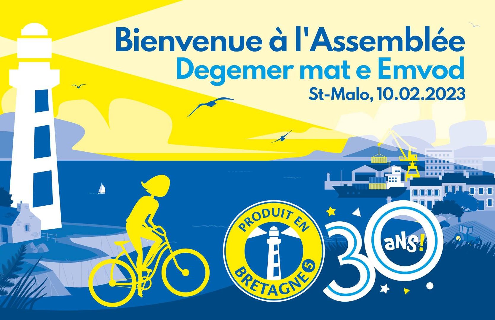 30ème Assemblée Générale Produit en Bretagne, les 9 et 10 février 2023 – témoignage de Jean Coisnon, Président de Produit en Bretagne.